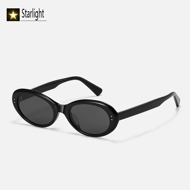 

Солнцезащитные очки 2026 из ацетата, черные, женские, в форме кошачьего глаза, овальные, с защитой UV400, мужские, самые популярные, для путешествий и активного отдыха, 147 мм