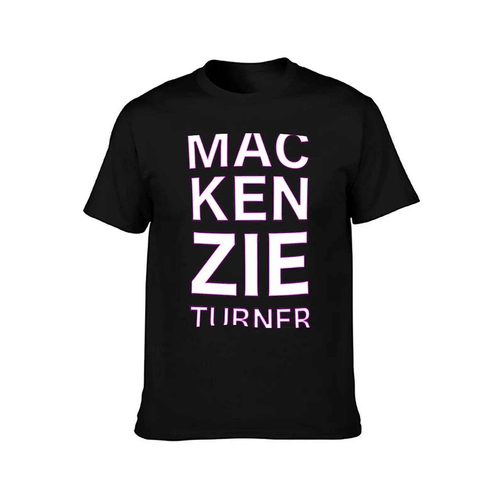 Mackenzie Turner T-Shirt, Summer Casual Cotton Tee, Oversized Streetwear Tops, Vintage Graphic Print, Loose Fit Short Sleeve
