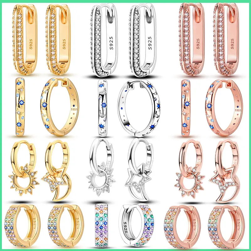 925 Silver Hoop Ear…