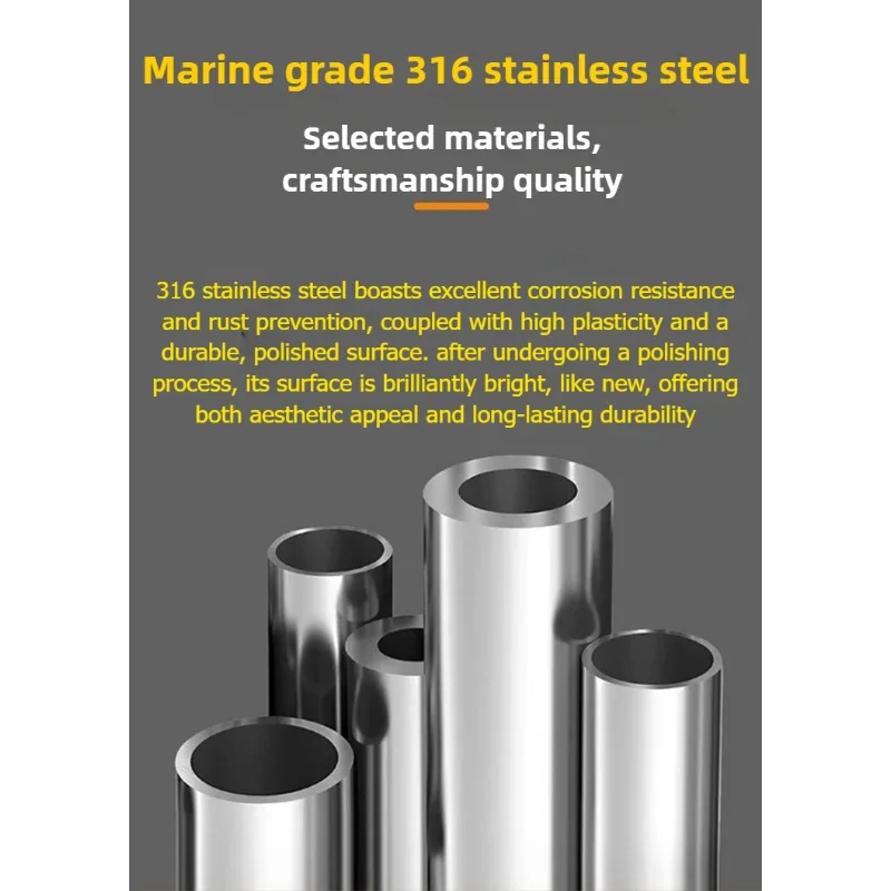 9kg Stainless Steel 316 High Mirror Polished Marine Hardware Boat Yacht Hinged Anchors Plow Plough Premium Anchor