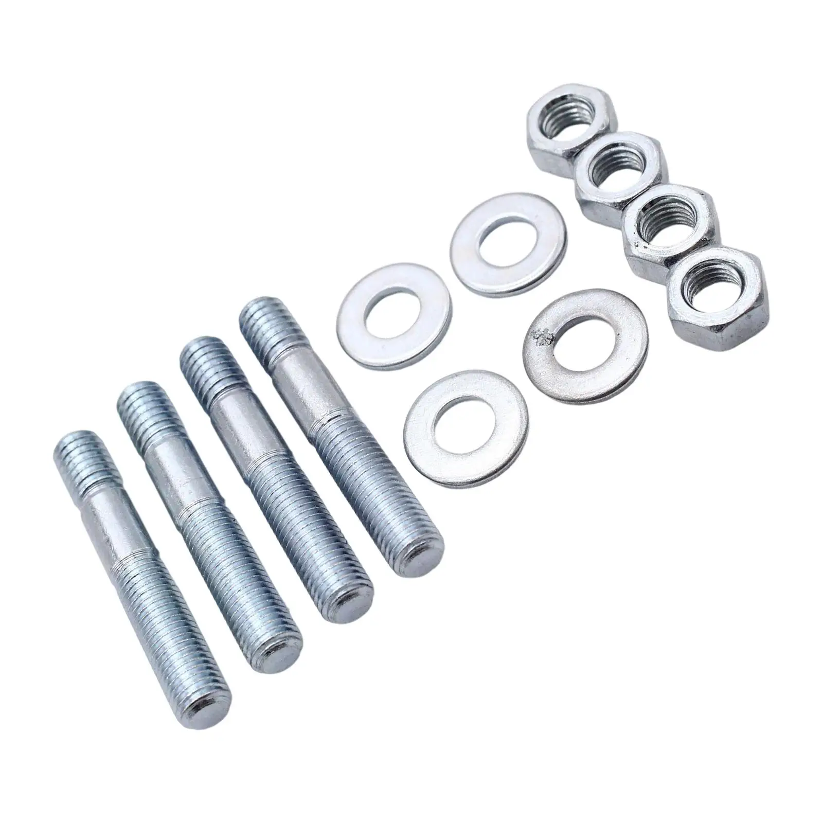 Auto Carburetor Stud Kit Replacement 4 Studs 4 Washer Fit for