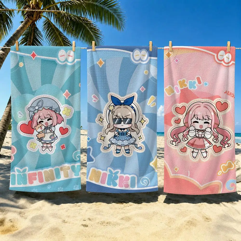 Game I-Infinity Nikki Handtuch, weiches Pool-Handtuch, Geschenk für Reisen, Fitnessstudio, Dusche, cooles Camping, schnell trocknend, Sport, großes Strandtuch