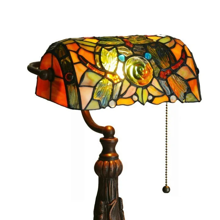 

Desk lamp, study, decoration, office, dragonfly, rose