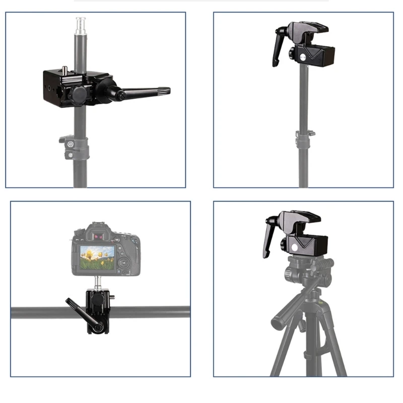 Q5WA 카메라 고정 마운트 클립 스튜디오 클램프 데스크탑 마운트 카메라 장비