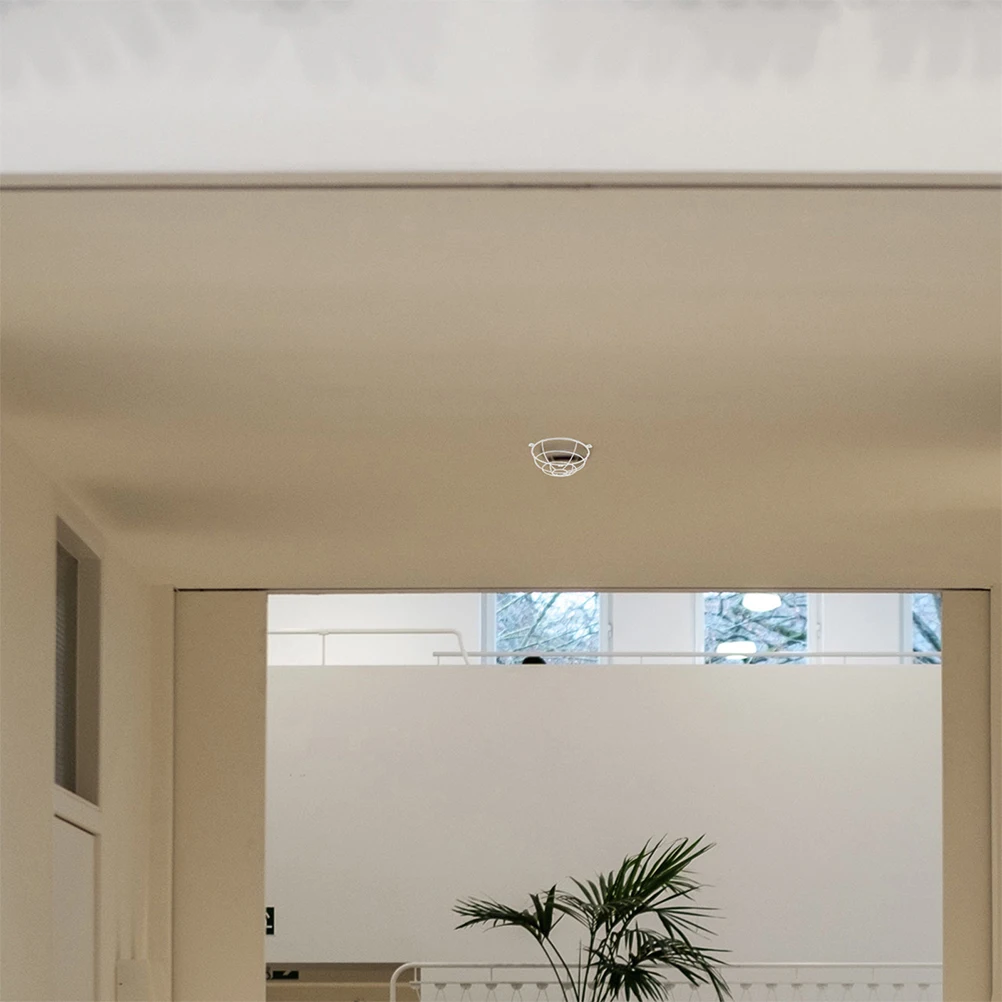 

3pcs Sprinkler Head Protective Cover Durable Stainless Steel Fire Cage Ceiling Plate Easy Installation Suitable Various Fire