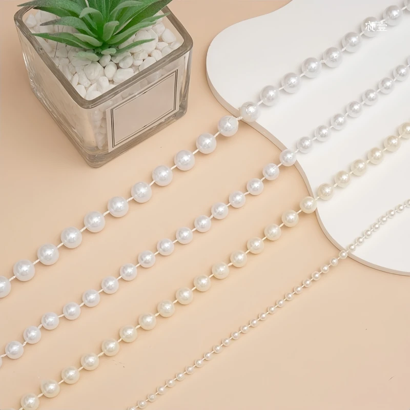 2/5m ABS Imitation Pearl Bead  - огляд і ціна Pearl Trim Chain