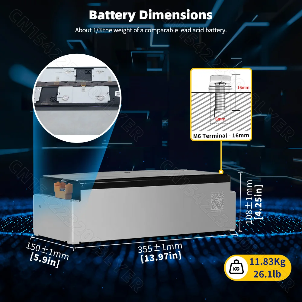 حزمة وحدة بطارية ليثيوم أيون NMC ، 41p ، s180ah ، V ، ESS ، ESS ، EV ، RV ، قارب ، المعسكرات ، دراجة نارية ، طاقة ، سكوتر كهربائي ، دراجة ثلاثية العجلات