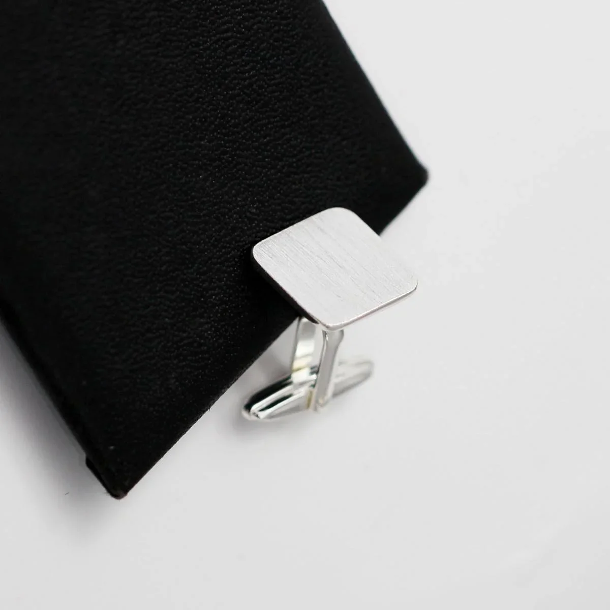 Beadsnice 2 pieces 925 Silver Square Cuff links for Men CuffLinks Base for Jewelry Making Findings Wedding Party Jewelry ID39292