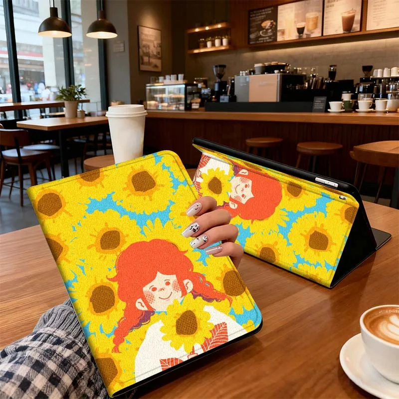 

Character Flora Illustration For iPad Pro 7 8 9 Gen 2 11 13 5th 6th 10th 11th M5 M4 12.9 10.9 10.2 Inch 2024 2025 Tablet Case