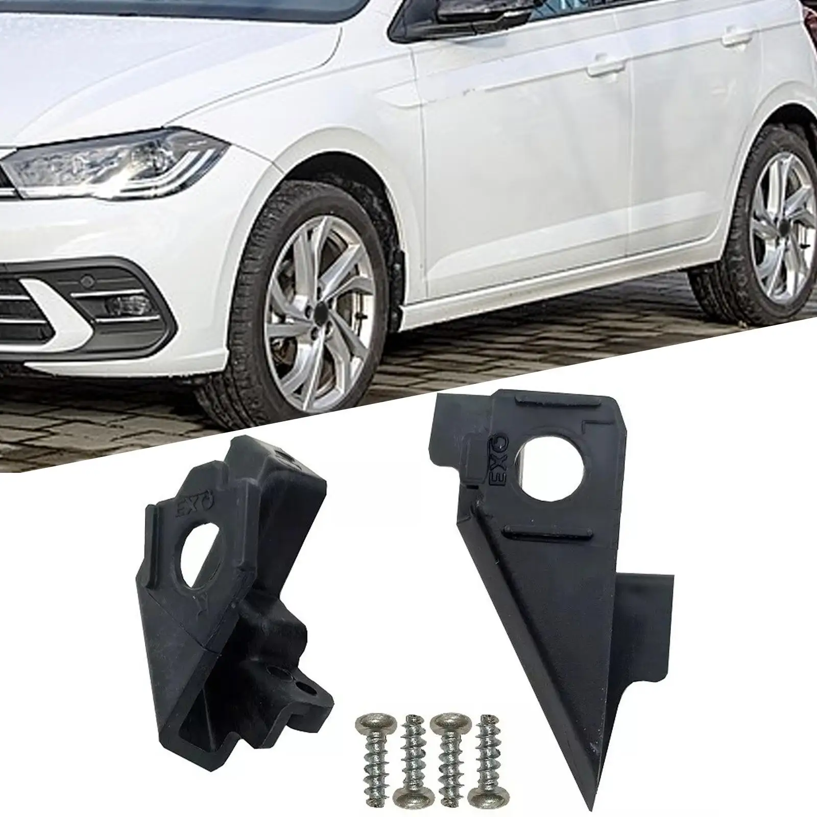 Imagem -04 - Jogo de Reparação da Aba do Suporte do Farol Resistente Instala Facilmente Peças Sobresselentes 6c0998226 para vw Ameo Vento Polo Mk5 6r 6c 61 6r0998226 o