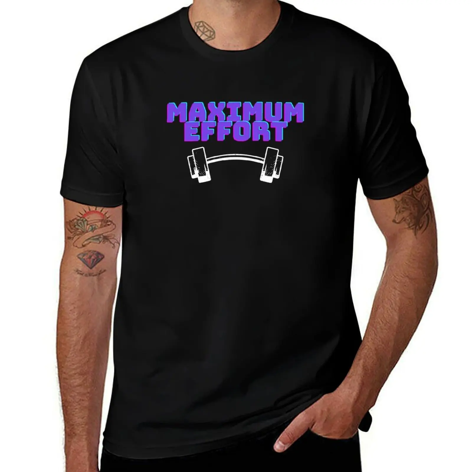 maximum effort T-Shirt Soft Anti-Shrink Cotton Tee T-Shirt