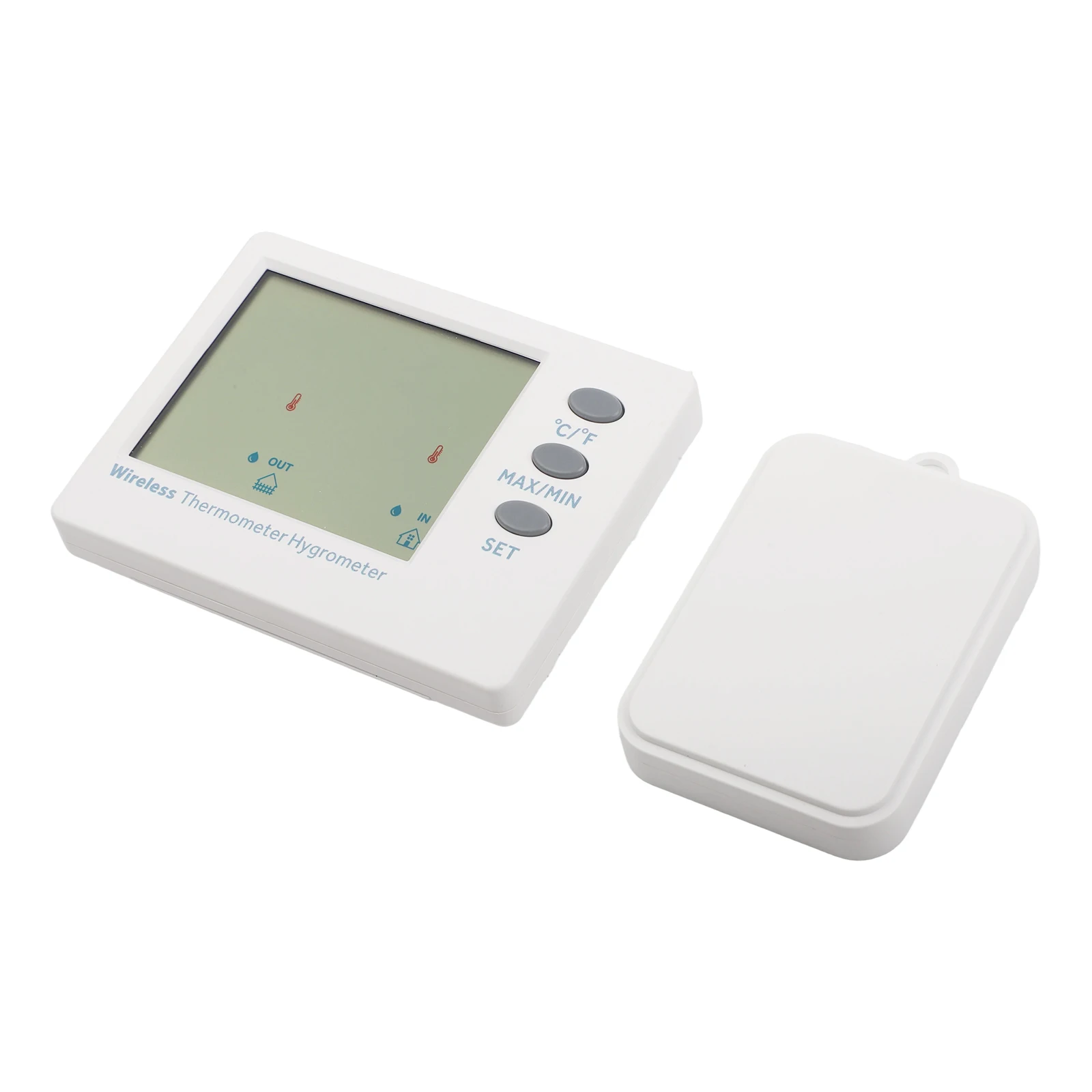 Wireless Thermometer for Refrigerator and Outdoor Use with Wall Mount and Clip Sensor for Flexible Installation