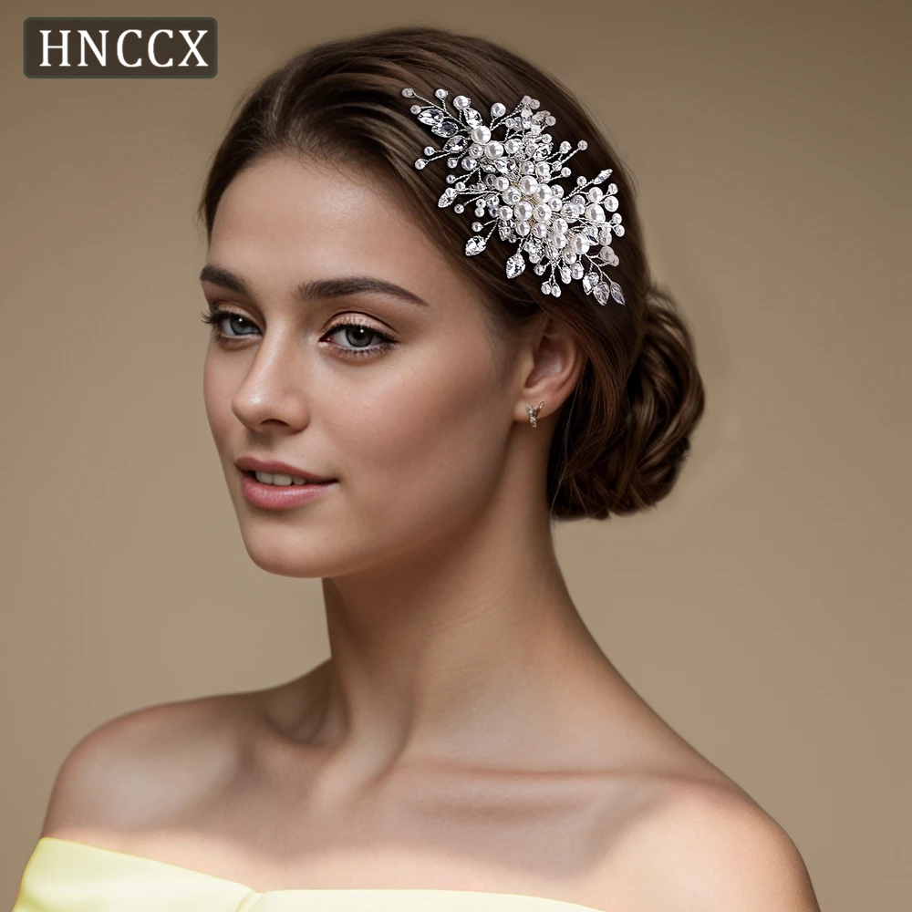 YouLaPan элегантная свадебная жемчужная расческа для волос ручной работы модные стразы женские головные уборы для банкета и танцев HP42