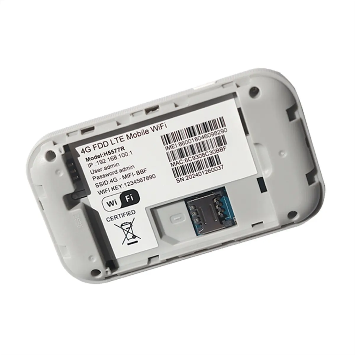 AS62 4G LTE Mini Mobile WiFi Router 150Mbps Pocket Mobile Hotspot Support 8-10 Users with SIM Card Slot Portable WiFi Hotspot