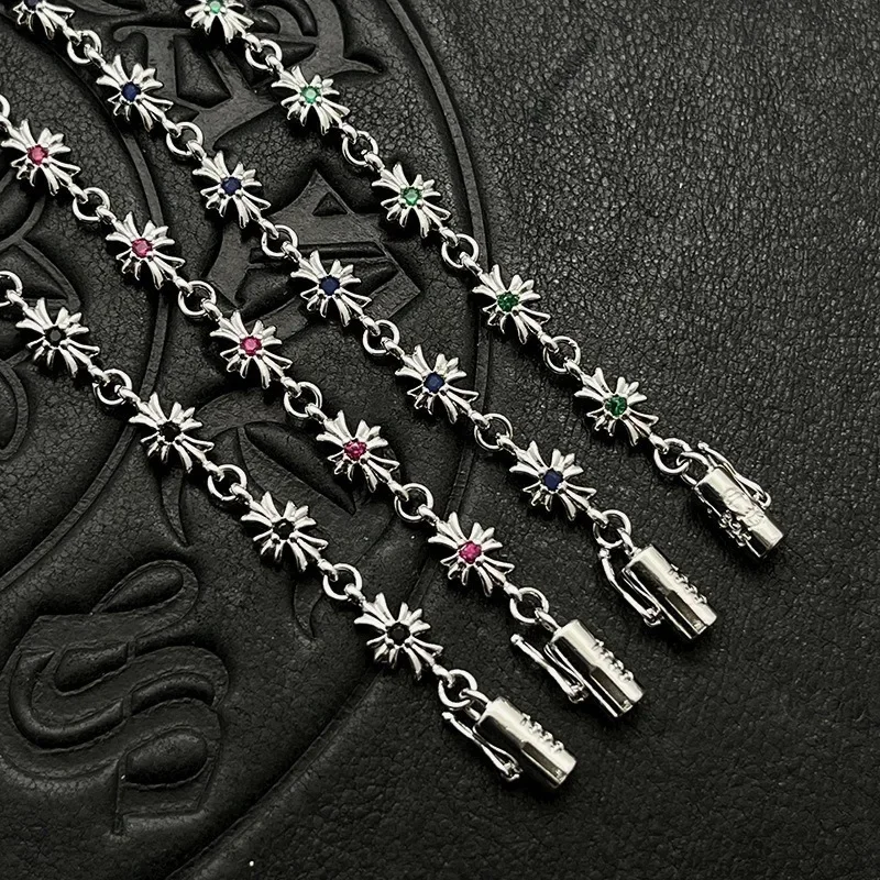 Cross-Flower Link Bracelet — product information 1