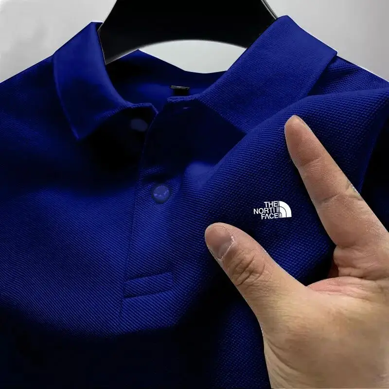 Camisa Polo Manga Curta Para Homens, Camiseta Ashedrável, Absorção De Umidade, Alta Qualidade, S-4XL, Europa E América, 2024