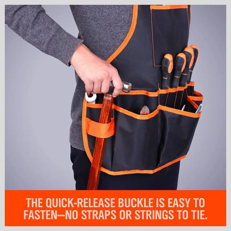 Work Apron Tool 16 Tool Pockets Tool Belt Adjustable Vest Tool Apron For Mans Work Apron And Women Work Apron With Waterproof Ap image 6
