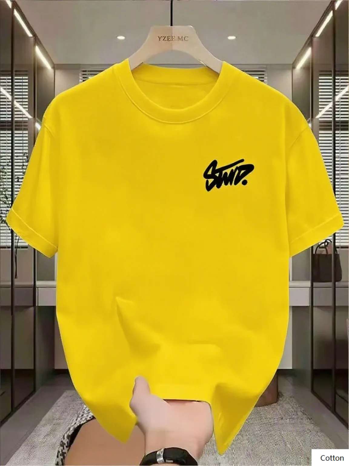 Casual Cotton T Shirt Emblazoned with The "Swp?" Logo A Versatile Piece for Your Everyday Collection. The "Swp?" Logo Print