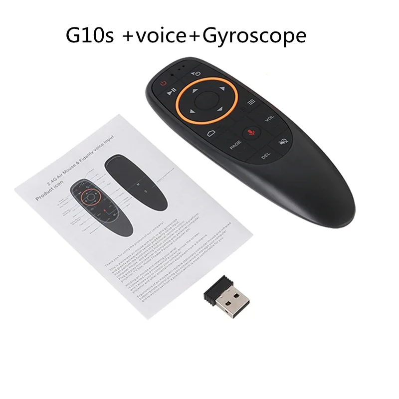 G10S Pro Smart Voice Remote Control Wireless Air Mouse IR Learning for Android TV Box PC 2.4G RF Gyroscope