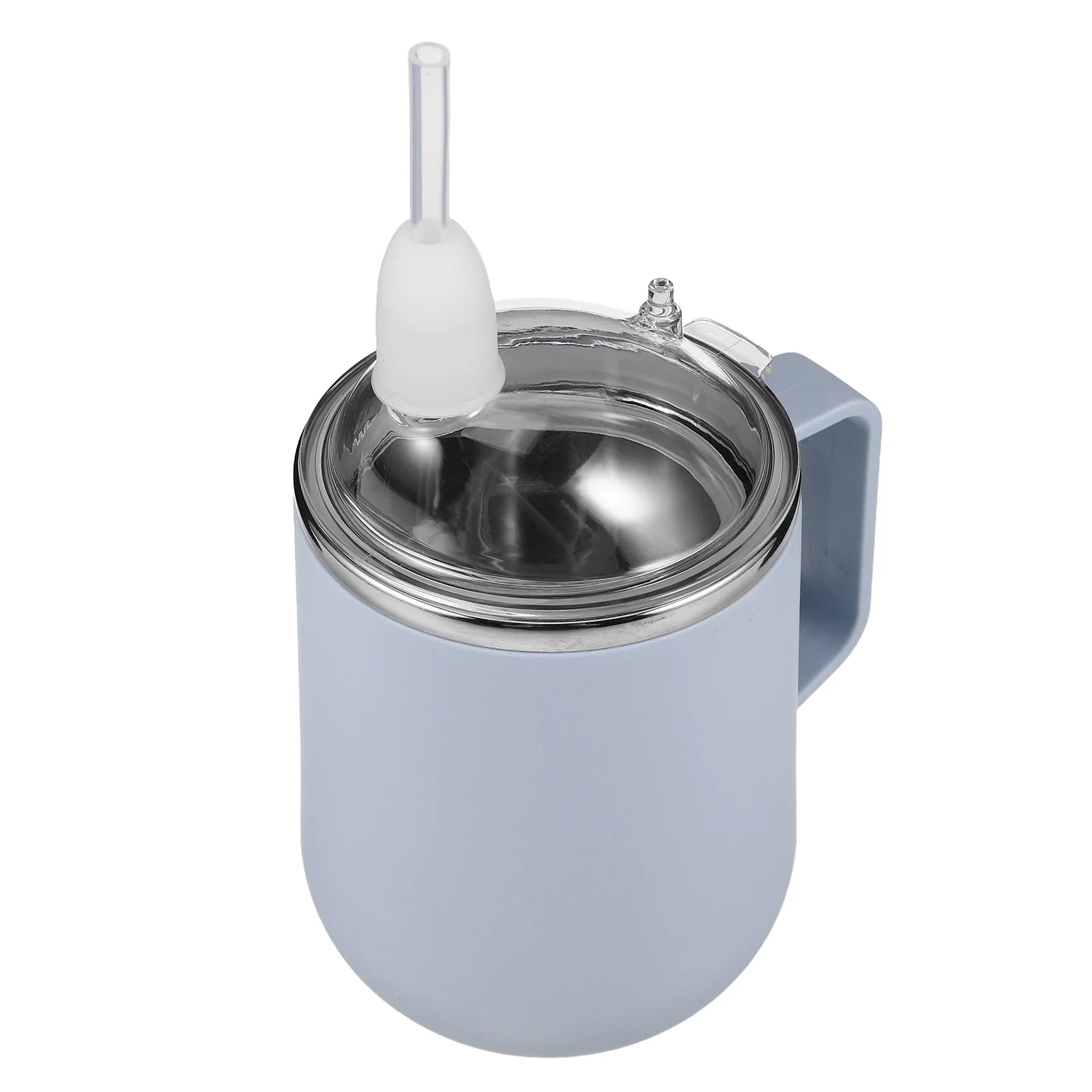 

Stainless Steel Nursing 450Ml Anti-Choke Leak Proof Elderly Drinking With Straw Sky-Blue Disabled Dysphagia Patients Spill-Proof