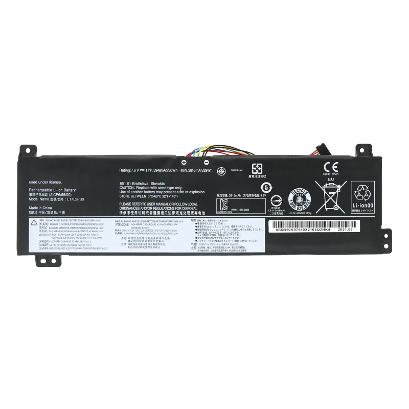 L17C2PB3 L17L2PB3 Battery For Lenovo V130-15IGM 15IKB V330-15IKB 15ISK V530-14IKB L17M2PB3 L17M2PB4 L17L2PB4 L17C2PB4 30WH
