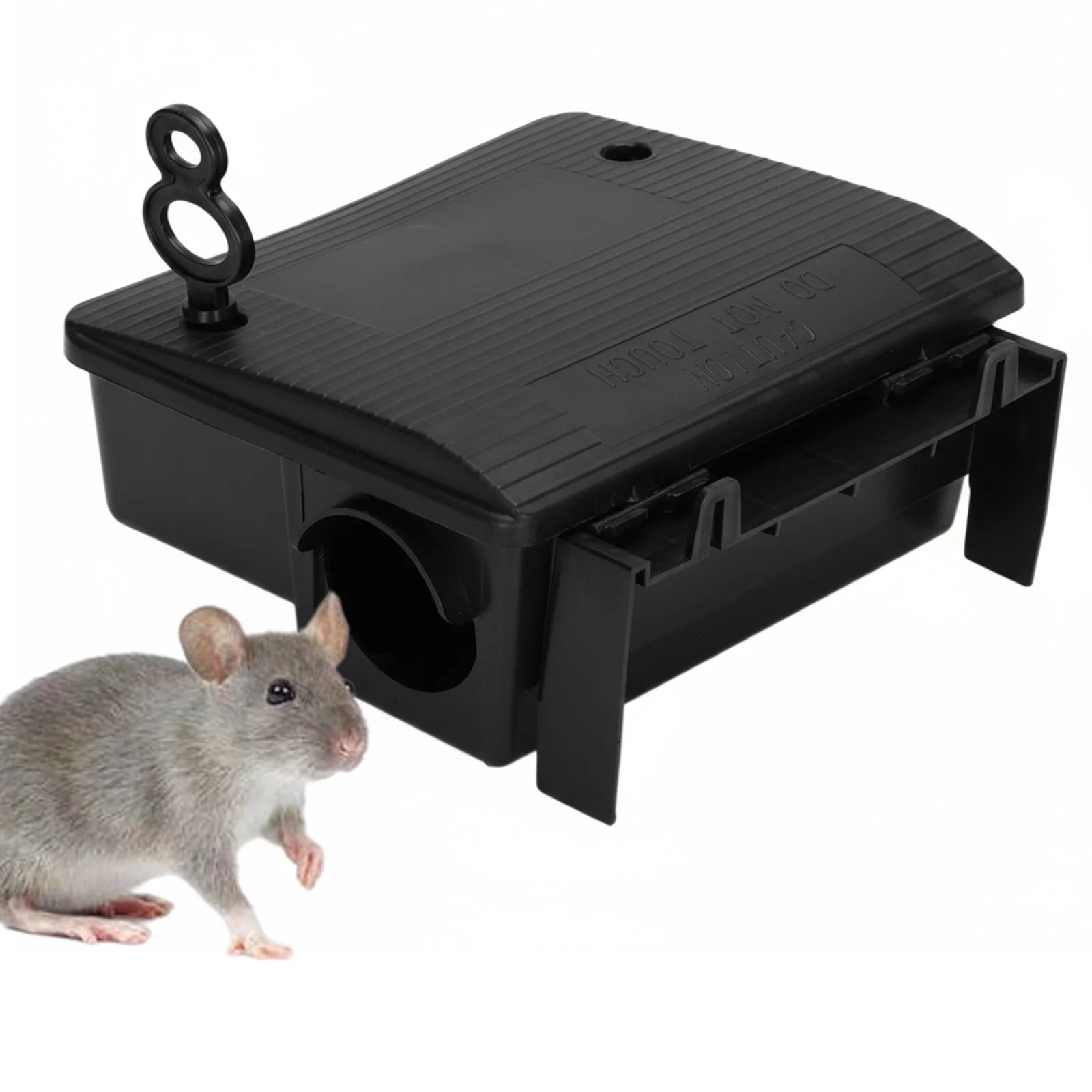 50-Pack Heavy-Duty Outdoor  Bait Box with Key Reusable  Trap Bait Box for Keeping Pets and Children Safe