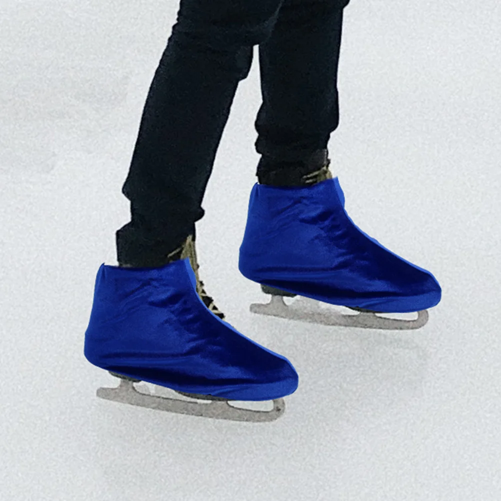 

1 Pair Skate Covers Elastic Ice Skating Shoes Boot Protector Durable Roller Hockey Accessories Fits Most Colors Child Size Non