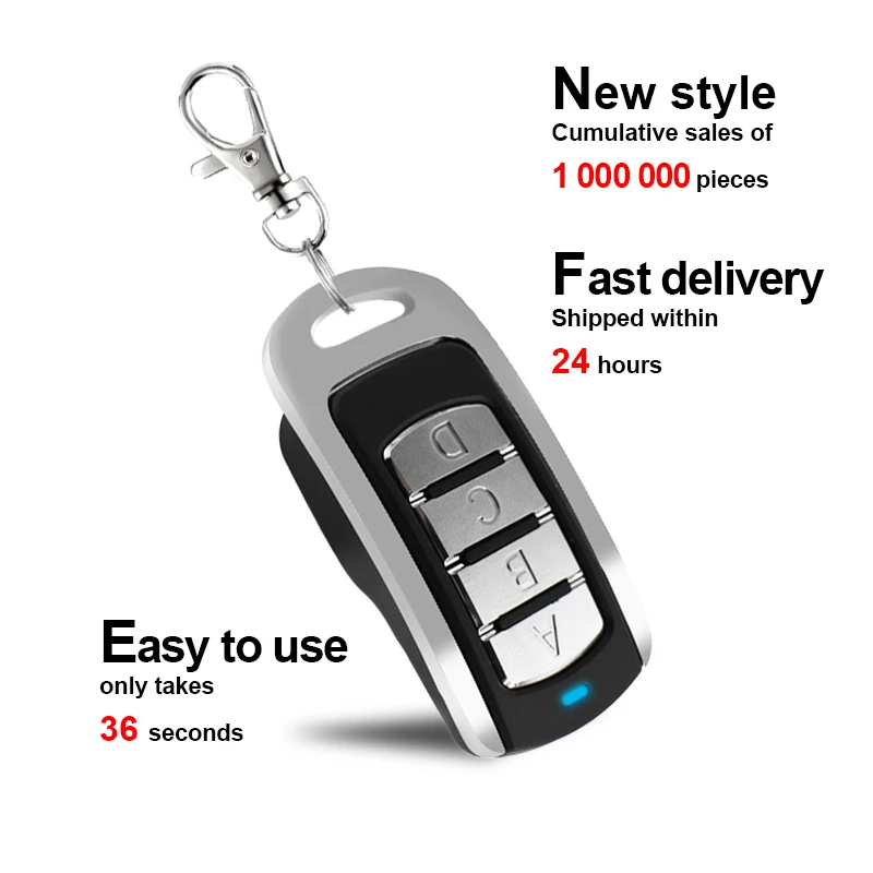 4 in 1 Duplicator Multi-frequency 280-868MHZ Garage Door Remote Control Key Fob Command Hand Transmitter