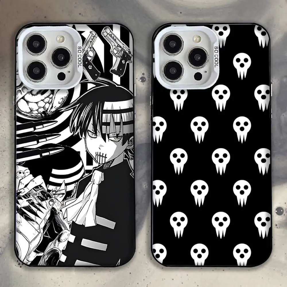 

D-Death the Kid Phone Case For iPhone 16,15,14,13,12,11,Pro,XS,Max,Plus,Mini,SE White Candy Matte Shockproof Cover