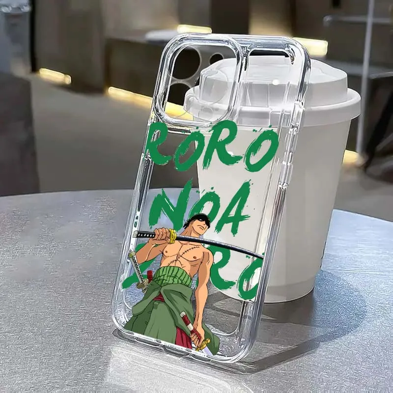 

One Piece Nami D. Luffy Cute Phone Case For Apple iPhone 17 Air 16e 16 15 14 13 12 11 Mini Pro Max Plus Transparent Soft Cover