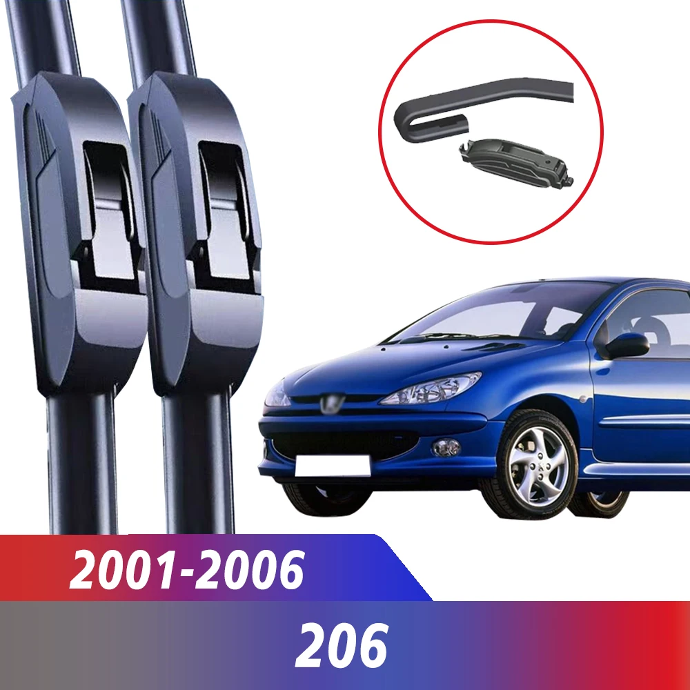 

Комплект щеток переднего стеклоочистителя для Peugeot 206 Hatchback 2001-2006 2002 2003 2004 2005, лобовое стекло 26 ''16''