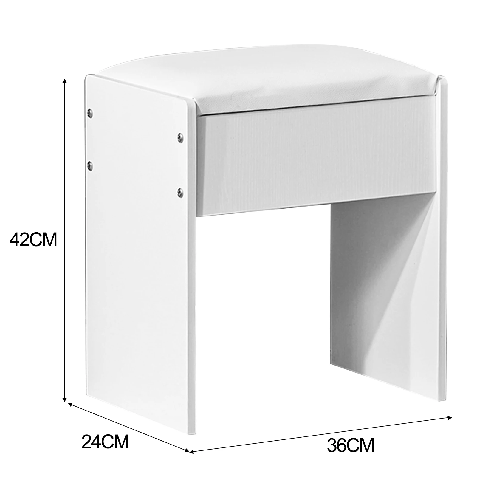 Dressing Table Makeup Chair Vanity Cushion Stool Dresser Piano Seat Wood Leg