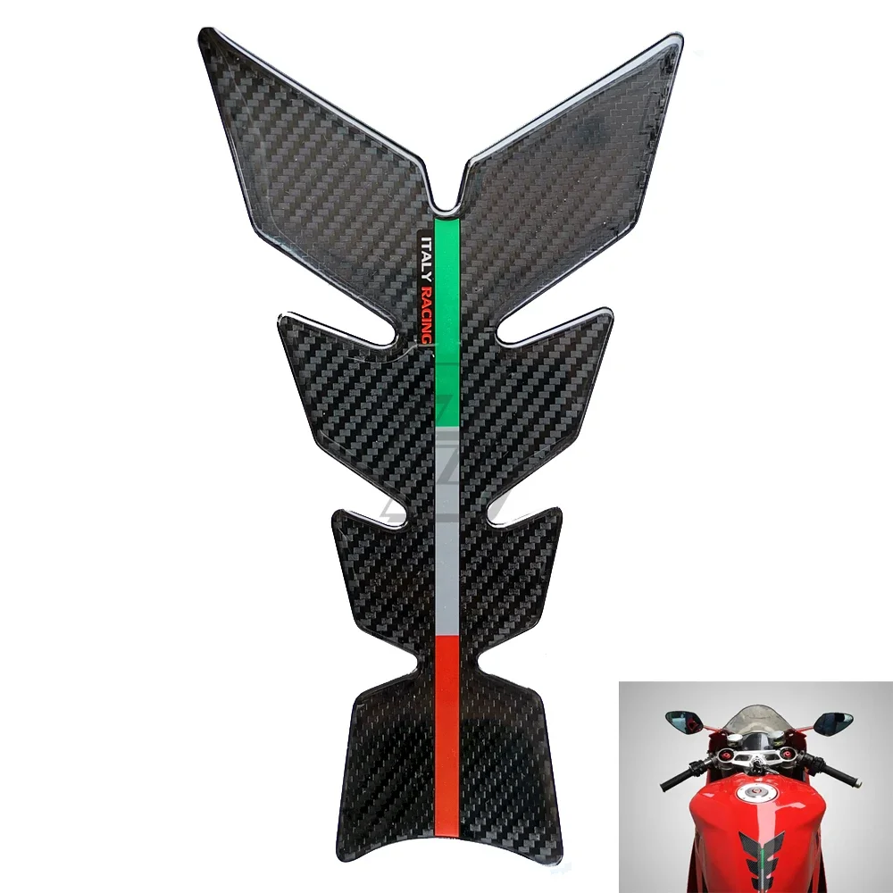 

3D Tank Pad Protector Italy Racing Fuel Tank Decals High Quality Resin for Motorbike decoration