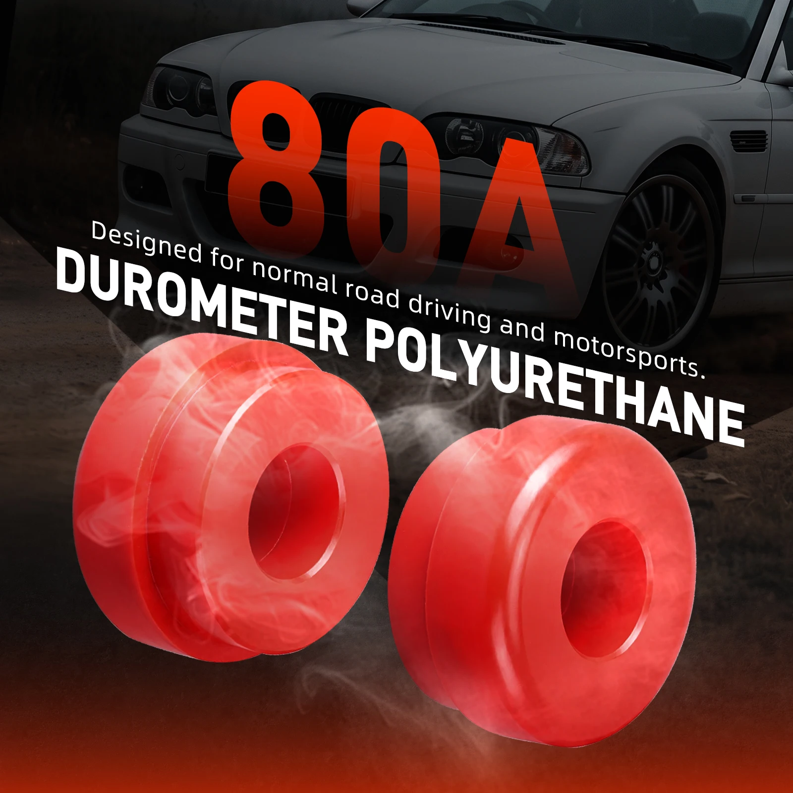 BEVINSEE Polyurethane Rear Upper Outer Control Arm Bushing Kit for BMW E36 E46 Z4 E85 E86 E89 Replaces 33326775551 33321140345