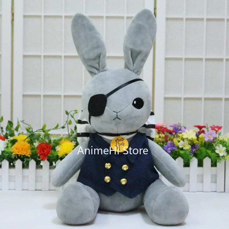 

Anime Plush Doll Figure Ciel Phantomhive Rabbit Cosplay Stuffed Toy 46cm Filling Pillow for Gift