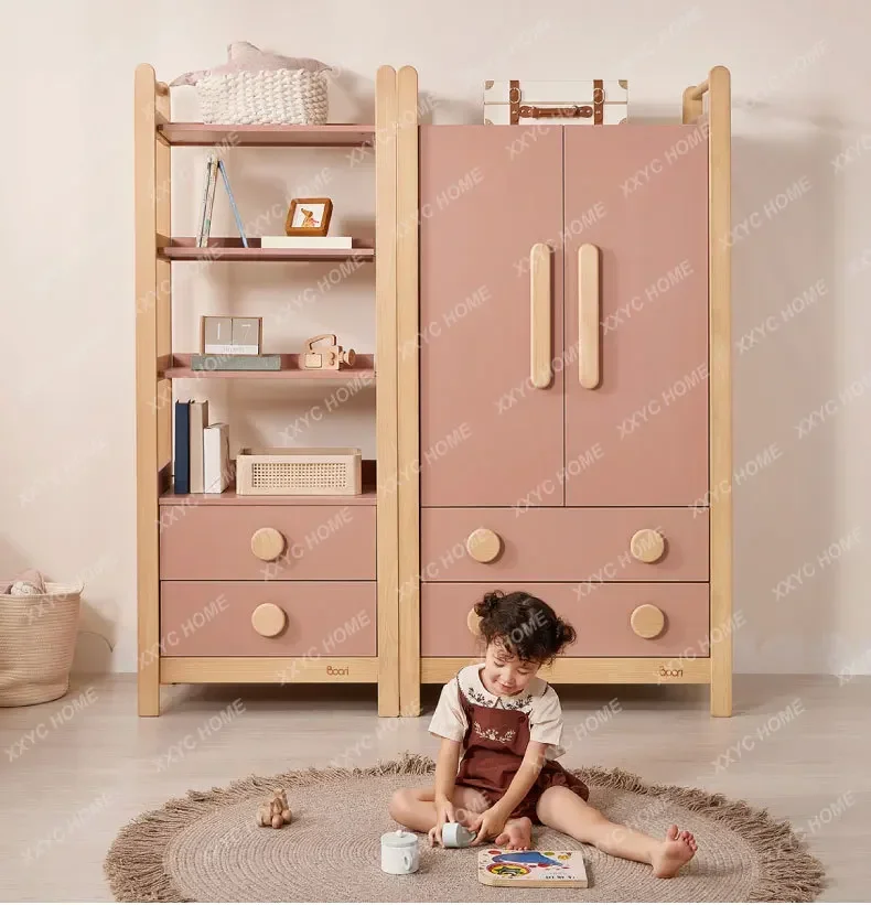 

Простой современный деревянный шкаф для дома, шкафчик для маленькой квартиры, детский шкаф в скандинавском стиле, детский шкаф adlakamer meubels