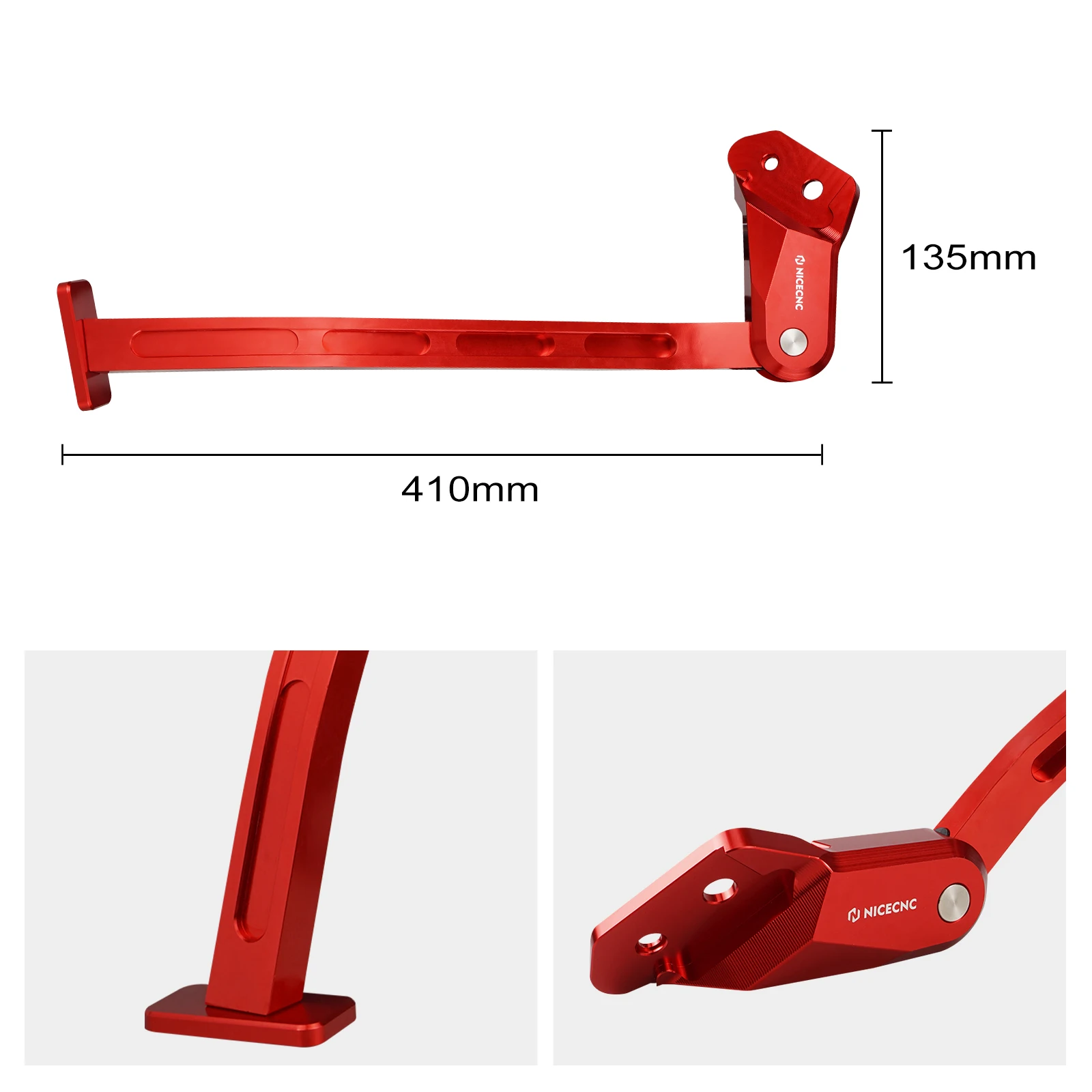 NICECNC For Honda CRF250R CRF450R CRF 250R 450R 2013-2018 CRF450RWE CRF 450RWE 2019-2020 Motorcycle Aluminum Enhanced Kickstand