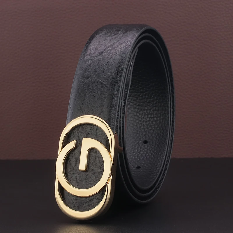 

Casual Suit Belt full Grain Leather Fashion High Quality G Letter Designer Belt Men Genuine Leather Cintos Masculinos