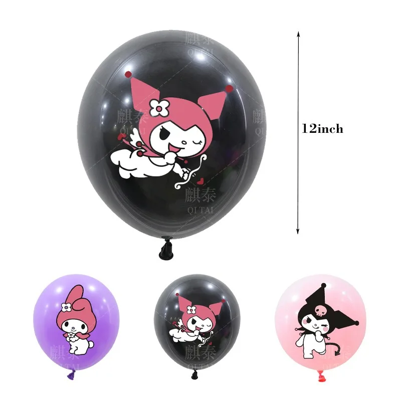 3/6/18 قطعة 12 بوصة كارتون ماي ميلودي كورومي، مجموعة بالونات اللاتكس، لحفلات المهرجانات للأولاد والبنات، استحمام الطفل، ديكورات الحفلات