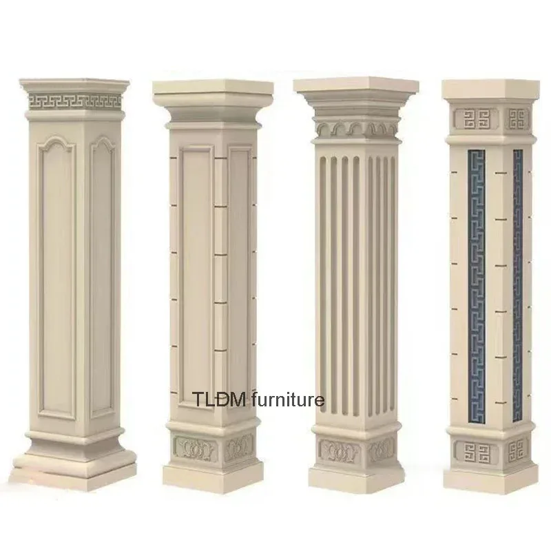 

Simple Square Roman Column Molds European Decorative Garden Building Villa Gate Template Column Model Cement Square Column Shape