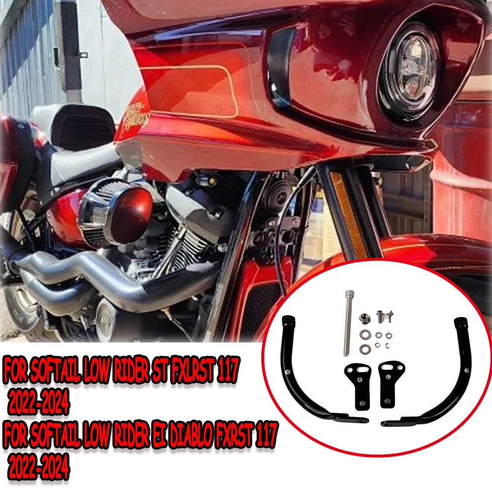 

Комплект крепления кронштейнов переднего обтекателя мотоцикла для Softail Low Rider EI Diablo ST FXLRST 117 2020 2021 2022 2023 2024