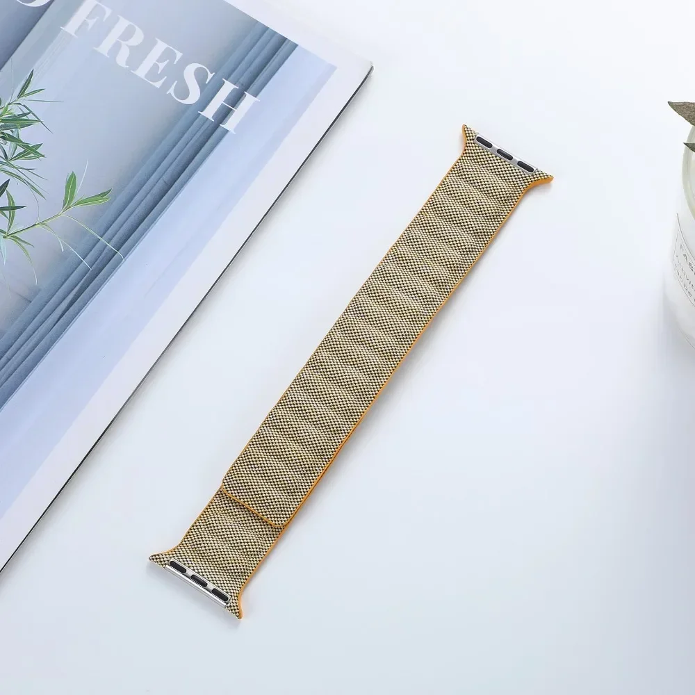 シリコンストラップ Apple watch ウルトラ 1/2 49mm10 42 ミリメートル 46 ミリメートル 9 8 7 45 ミリメートル 41 ミリメートル磁気ブレスレットリストバンド iwatch 6 5 SE 44/40 ミリメートル