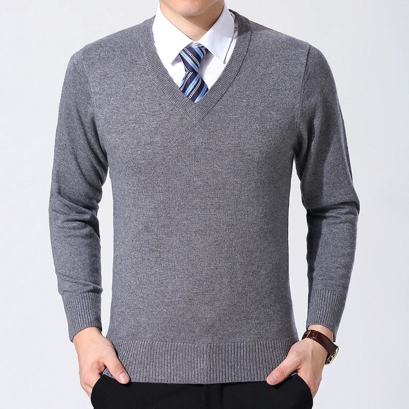 2025 New Fashion Brand Sweater Mens Pullover V Neck Slim Fit Jumpers Knitting Thick Warm Autumn Korean Style Casual Mens Clothes