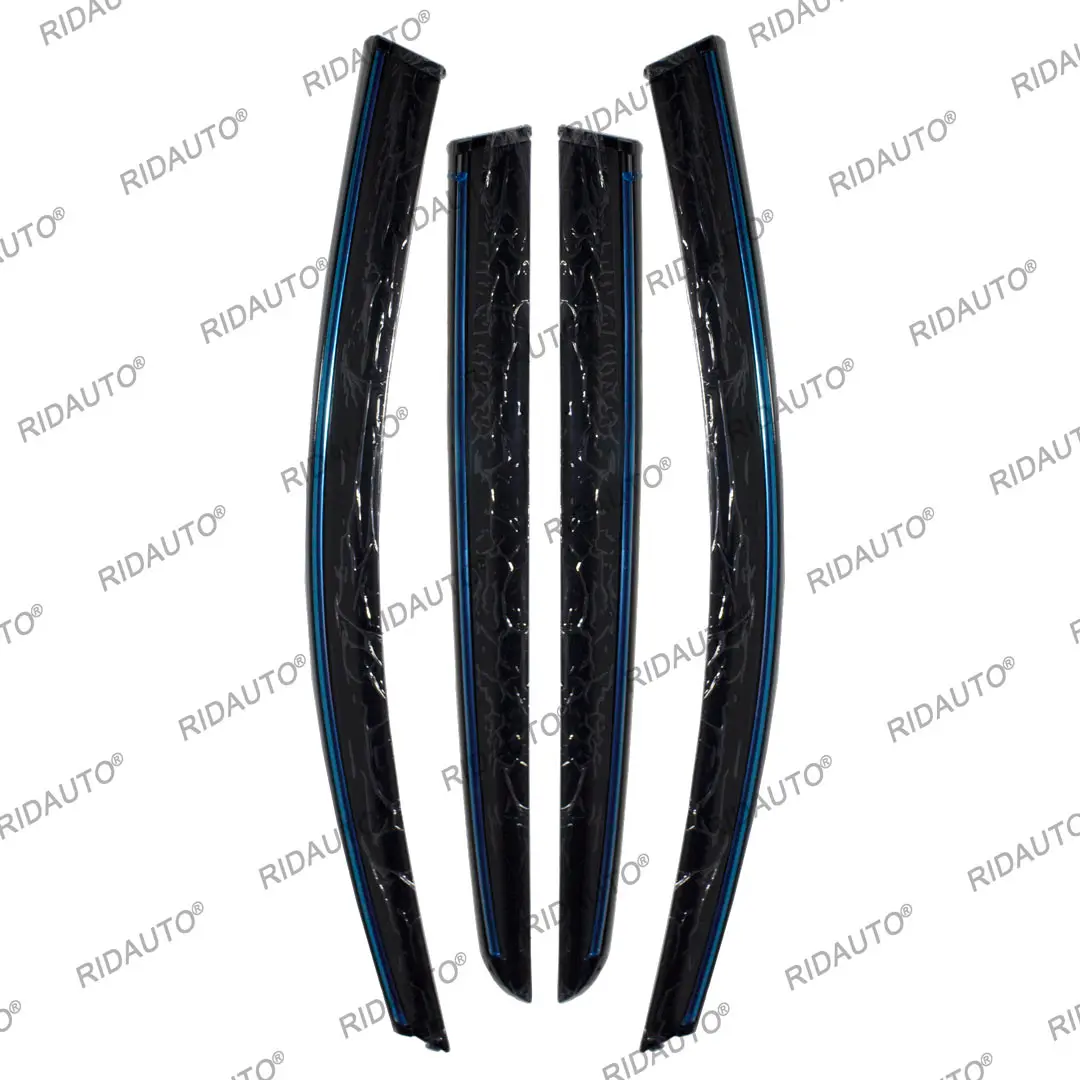 For VW Golf 6 2009-2013 Frame Fitting Exterial Door Deflectors Window Deflectors Rain Guard Wind Shield Sun Car Window Deflector - Image 4