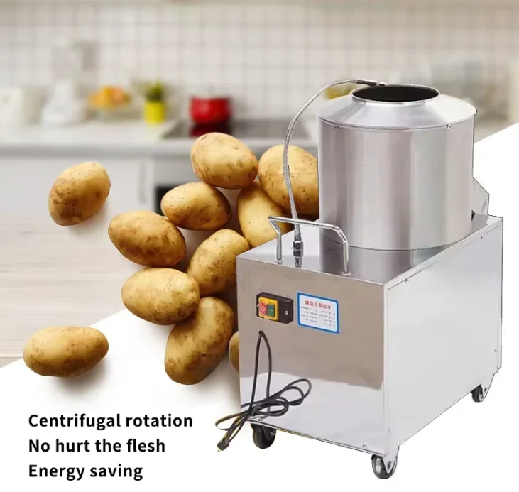 Industrial and commercial electric automatic small sweet potato peeler cleaning onion ginger peeler