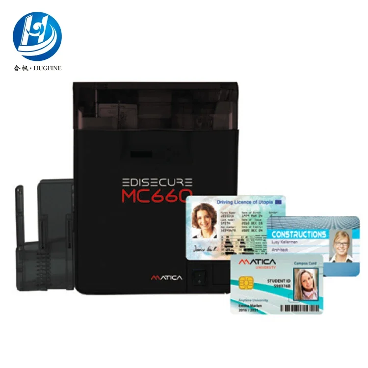600 Dpi High Resolution Matica EDIsecure MC660 Retransfer Card Printer