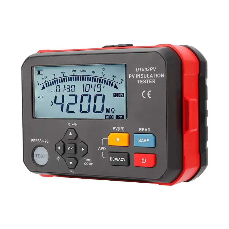 UT503PV PV Insulation Tester  AC and DC Voltage Automatic Recognition Measurement