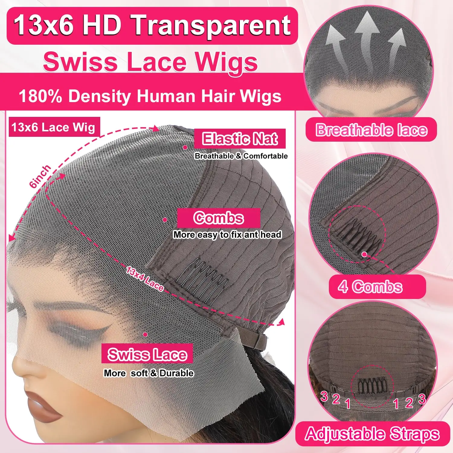 1B/30 Body Wave HD Kanten Voorkant Pruiken Echt haar Pre-geplukt 13x4 180 Dichtheid Frontale Pruik Echt haar met babyhaar