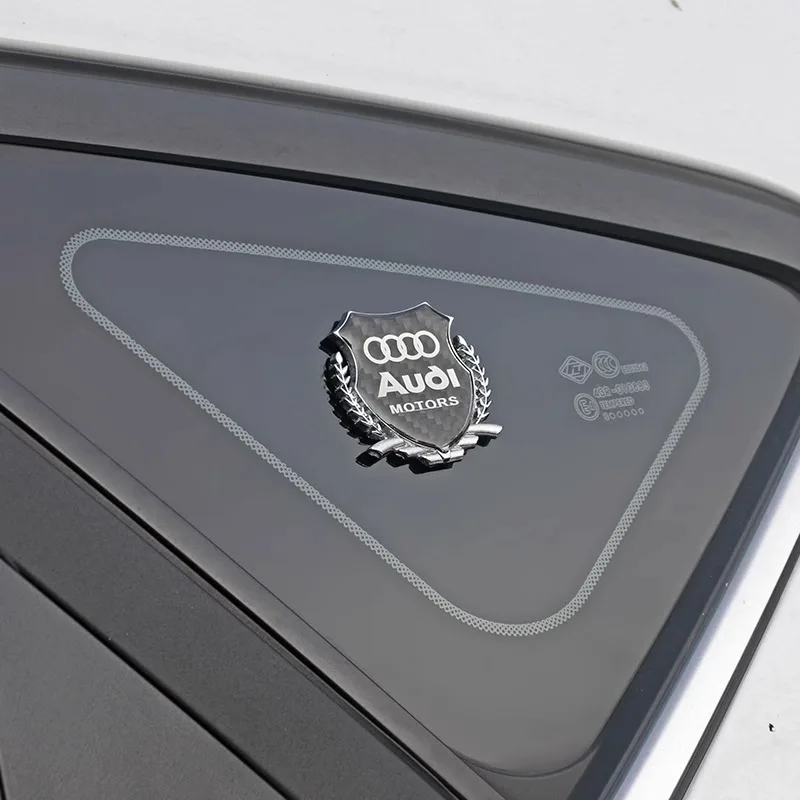 3D Metal Car Interior Dekoration Stickers Badges Auto Styling For Audi A3 8L 8V 8P A4 B5 B6 B7 B8 A5 A6 C5 C6 C7 A7 A8 D3 Q5 Q7