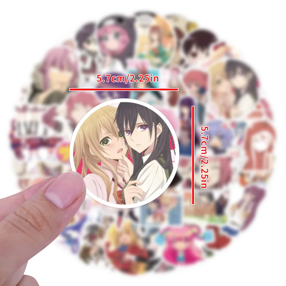 

10/30/55PCS Cartoon Strawberry Panic! Yuri Sticker DIY Phone Laptop Luggage Skateboard Graffiti Decals Fun for Kid